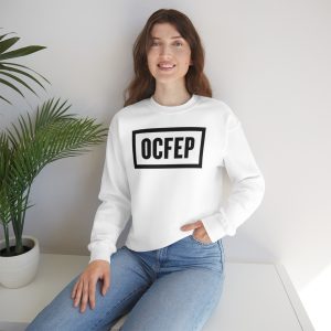 OCFEP Black on  White Crewneck Sweatshirt
