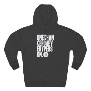 White on Black One Chance Premium Pullover Hoodie